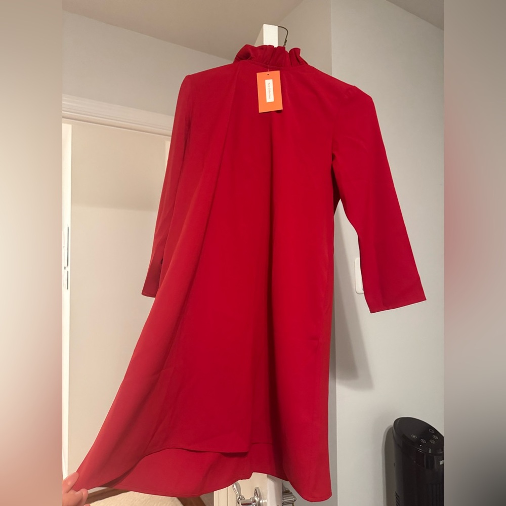 Red dress with bow on back from amazon. Never worn.